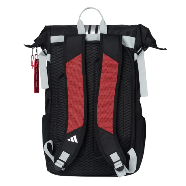 ADIDAS MOCHILA MULTIGAME 3.4 2025 NEGRO/ROJO - Imagen 3