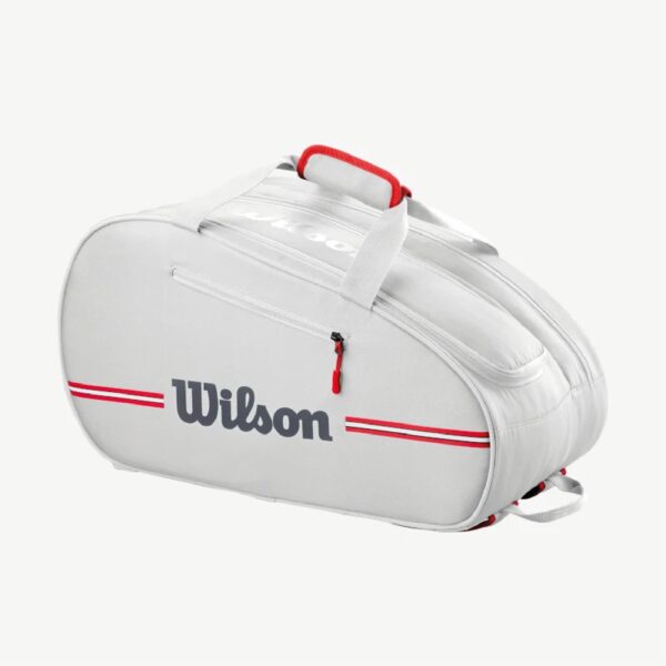 WILSON PALETERO PADEL TEAM BAG BLANCO APAGADO - Imagen 2