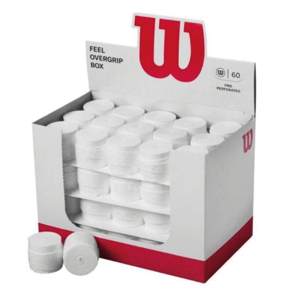 WILSON FEEL PRO PERFORADO BLANCO 60 OVERGRIPS